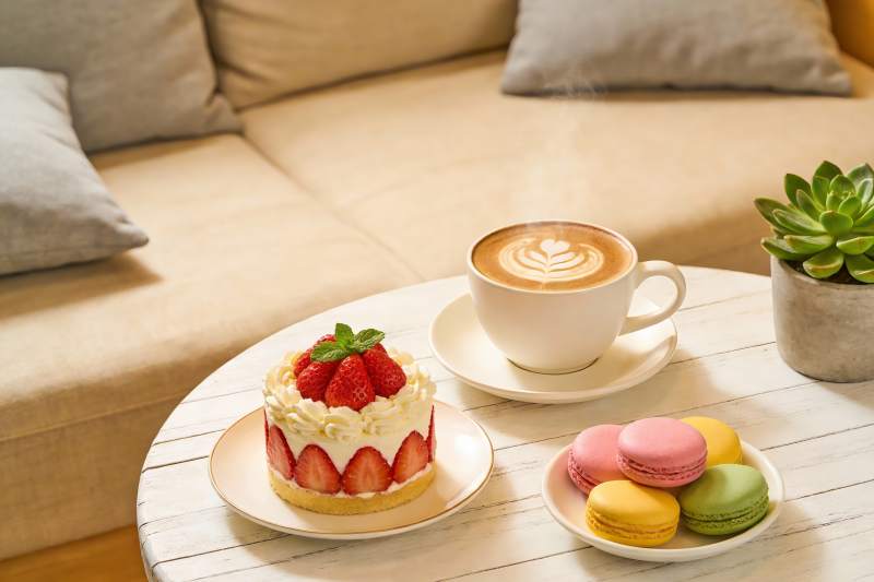 咖啡甜点下午茶时光图片