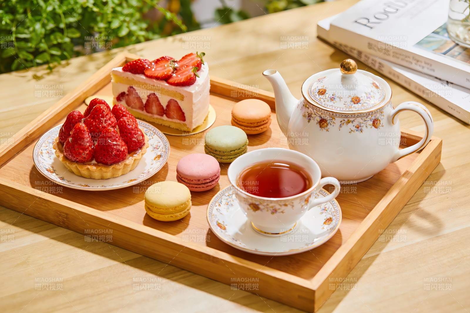 精致下午茶摆盘图片