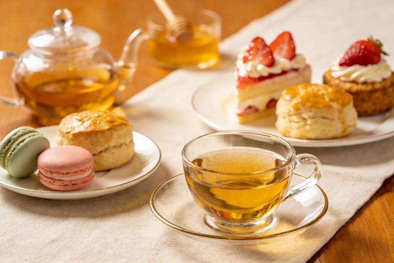 下午茶点心与茶饮图片