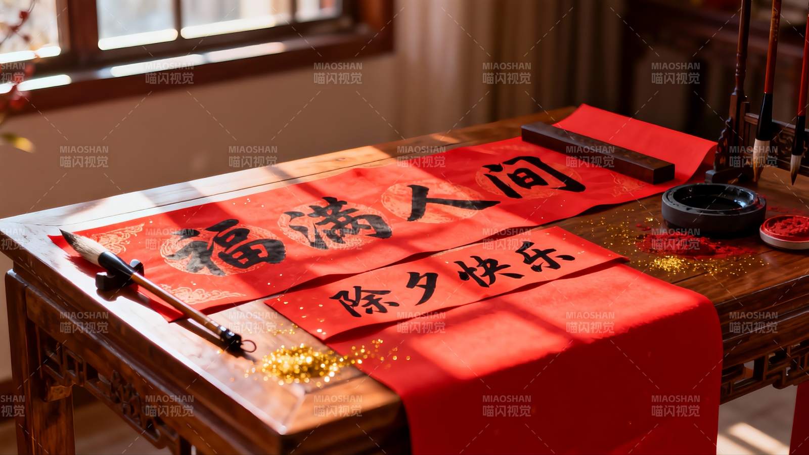 福满人间 除夕快乐图片