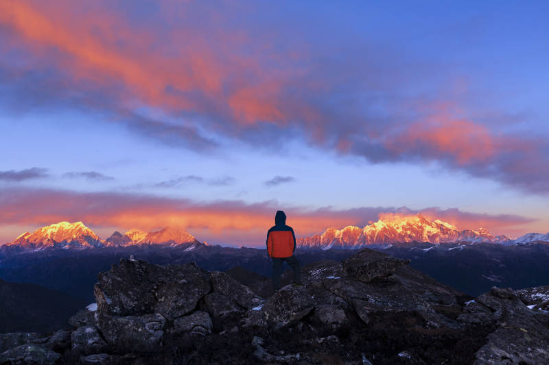 南迦巴瓦、加拉白垒、支巴岗日日照金山图片
