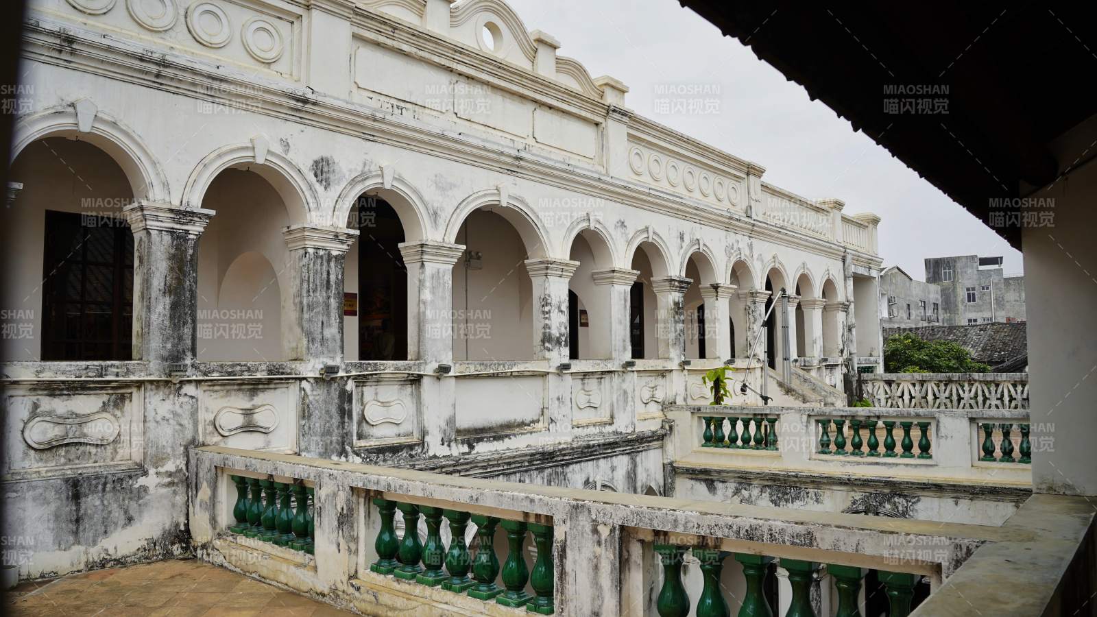 钦州古建筑长廊风光图片