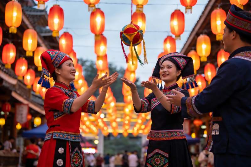 民族服饰节日庆典图片
