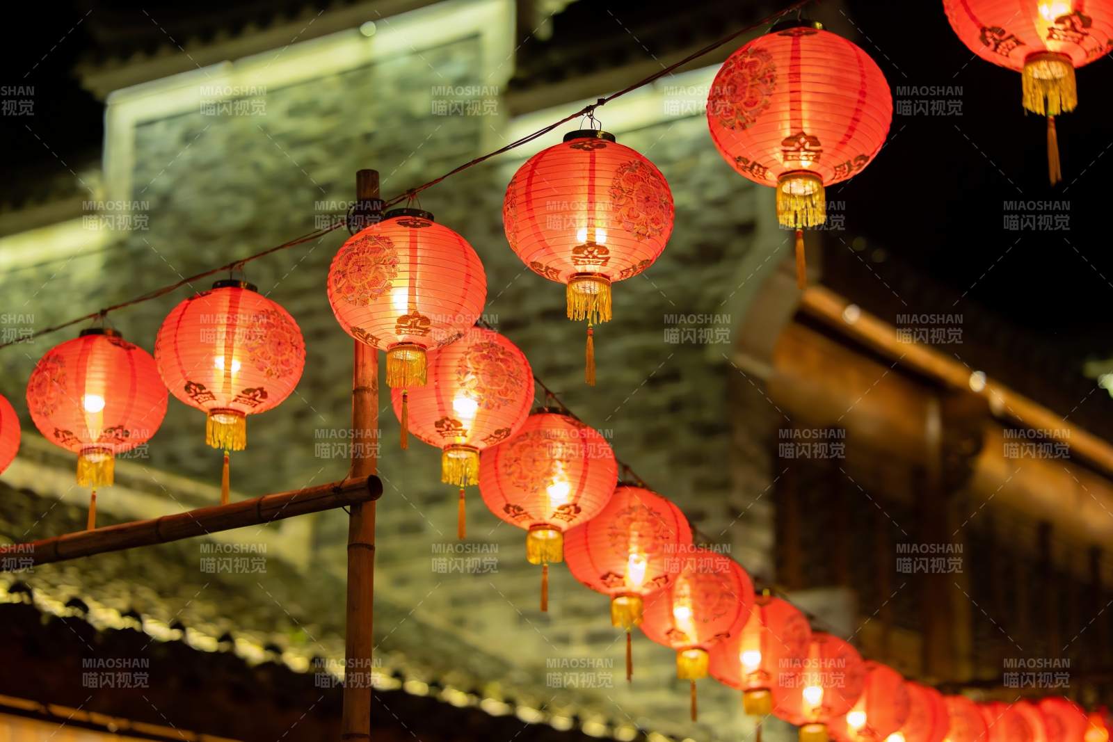 夜景灯笼挂饰图片