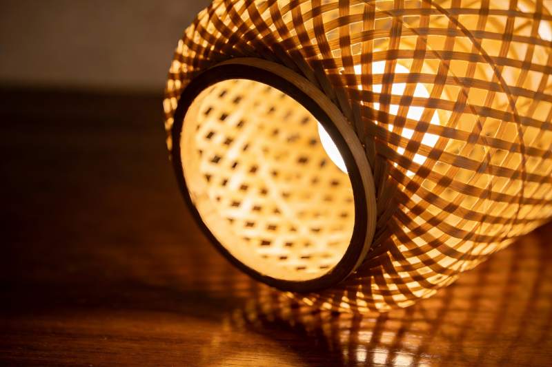 编织灯罩光影效果图片