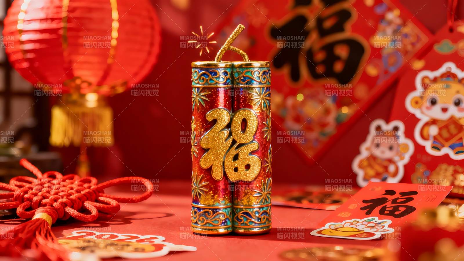 春节装饰品特写展示图片