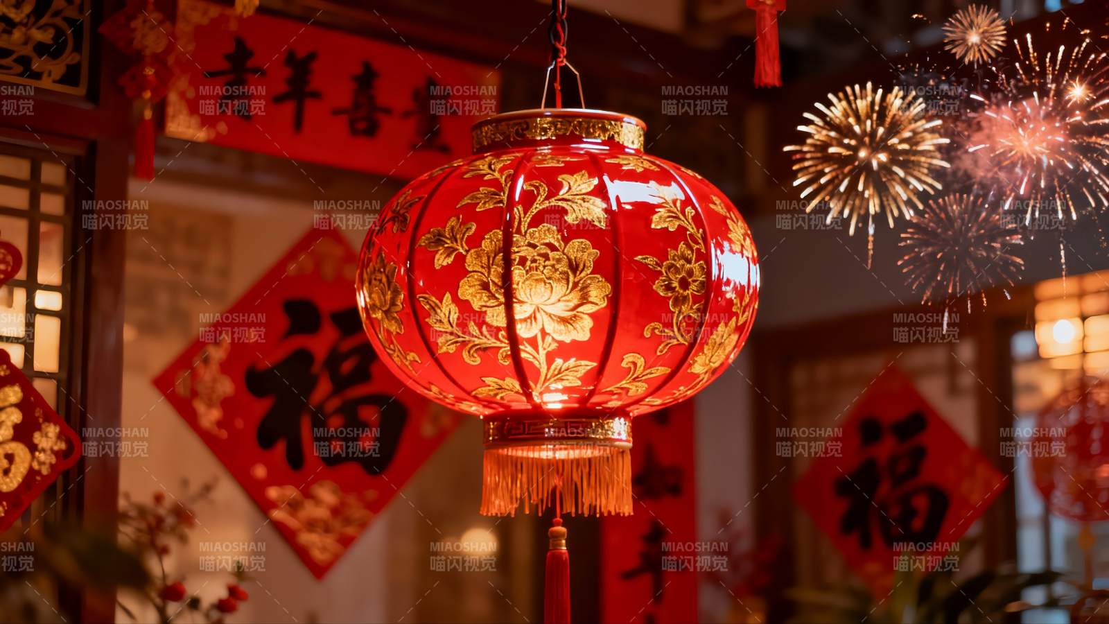 春节喜庆灯笼图片