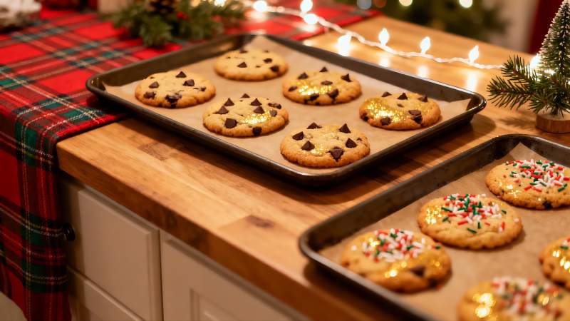 节日厨房烘焙饼干图片