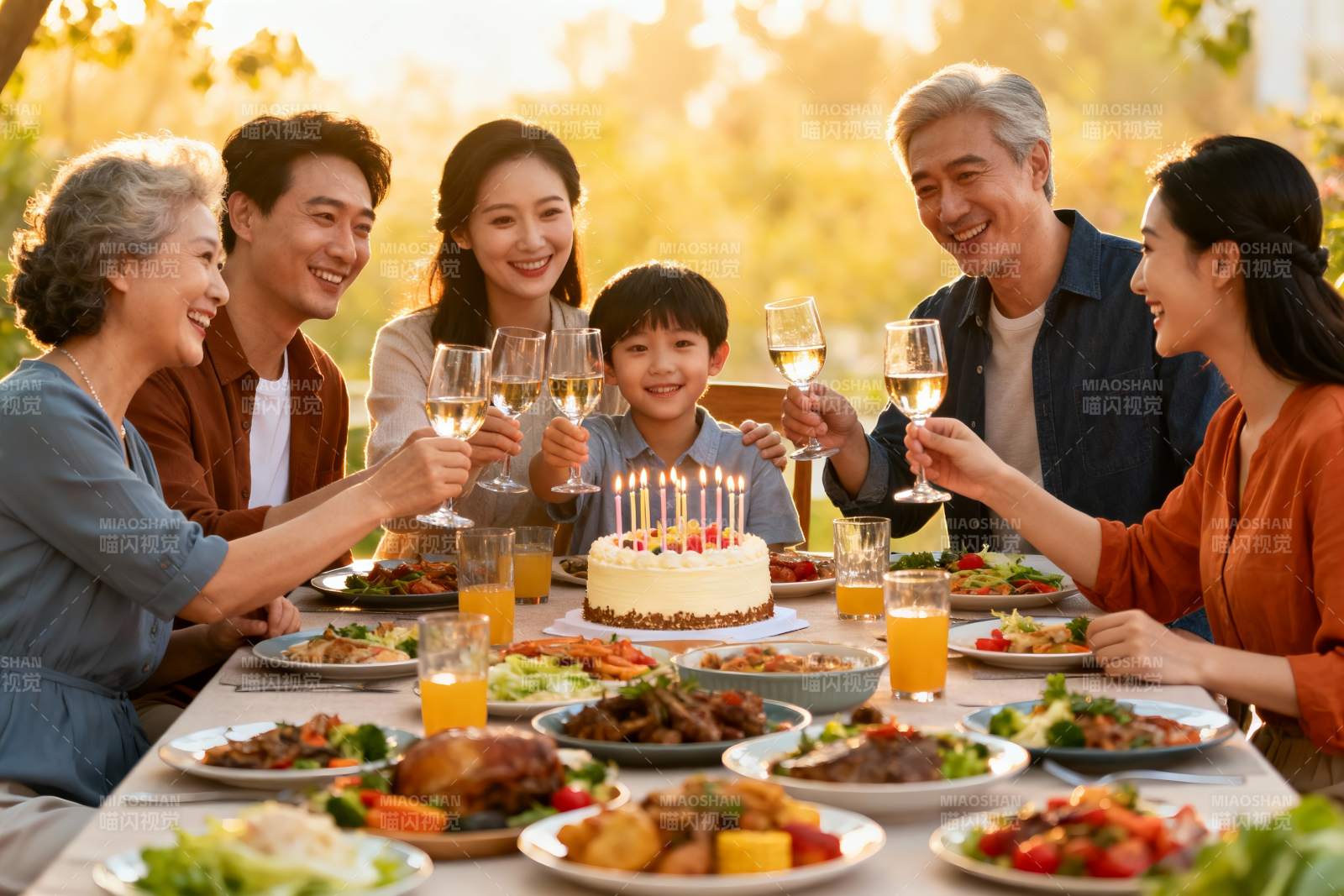 家庭生日聚会欢庆时刻图片