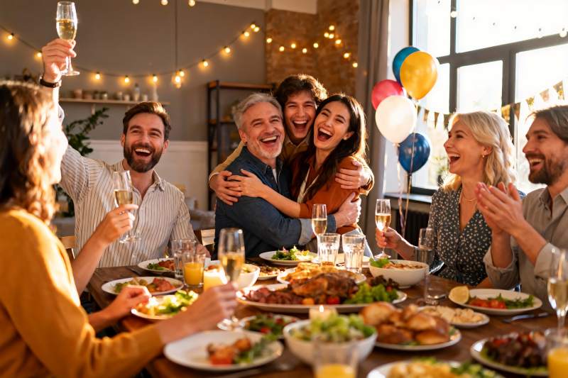 家庭聚会欢庆时刻图片