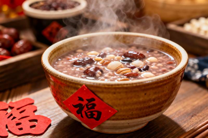 热气腾腾的杂粮粥图片