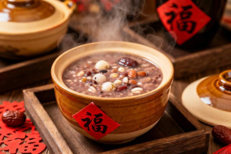 热气腾腾的杂粮粥图片