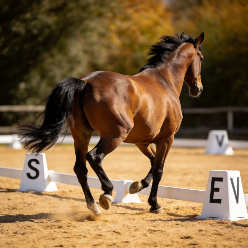 骏马驰骋赛场图片