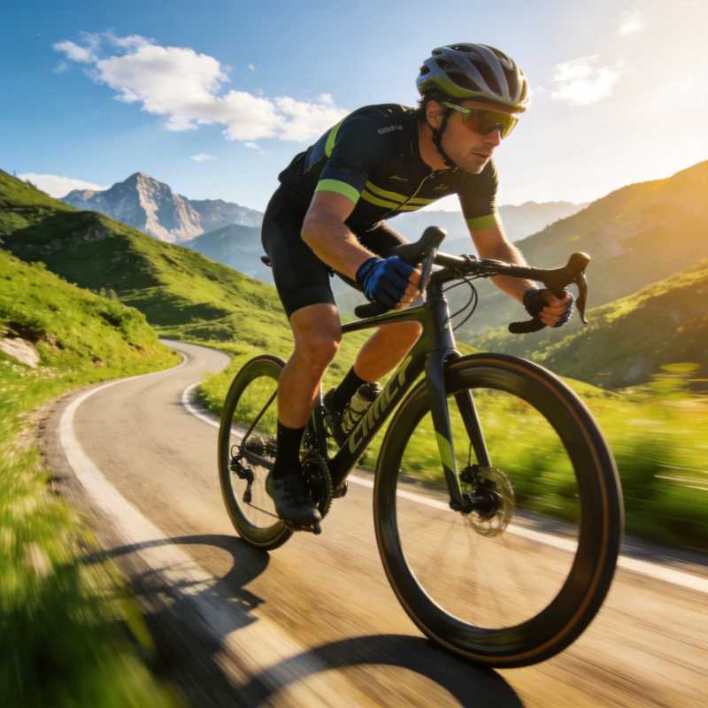 山间骑行 畅享自然图片