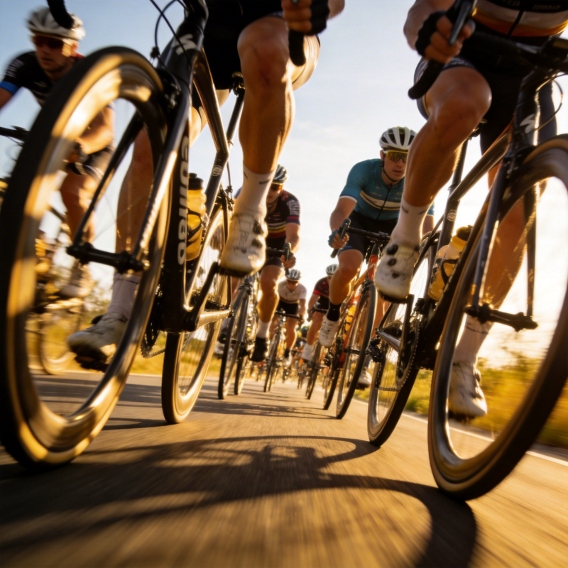 骑行竞速瞬间图片