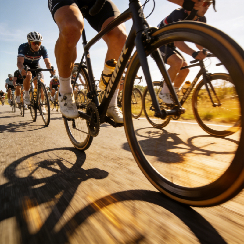 骑行竞速瞬间图片