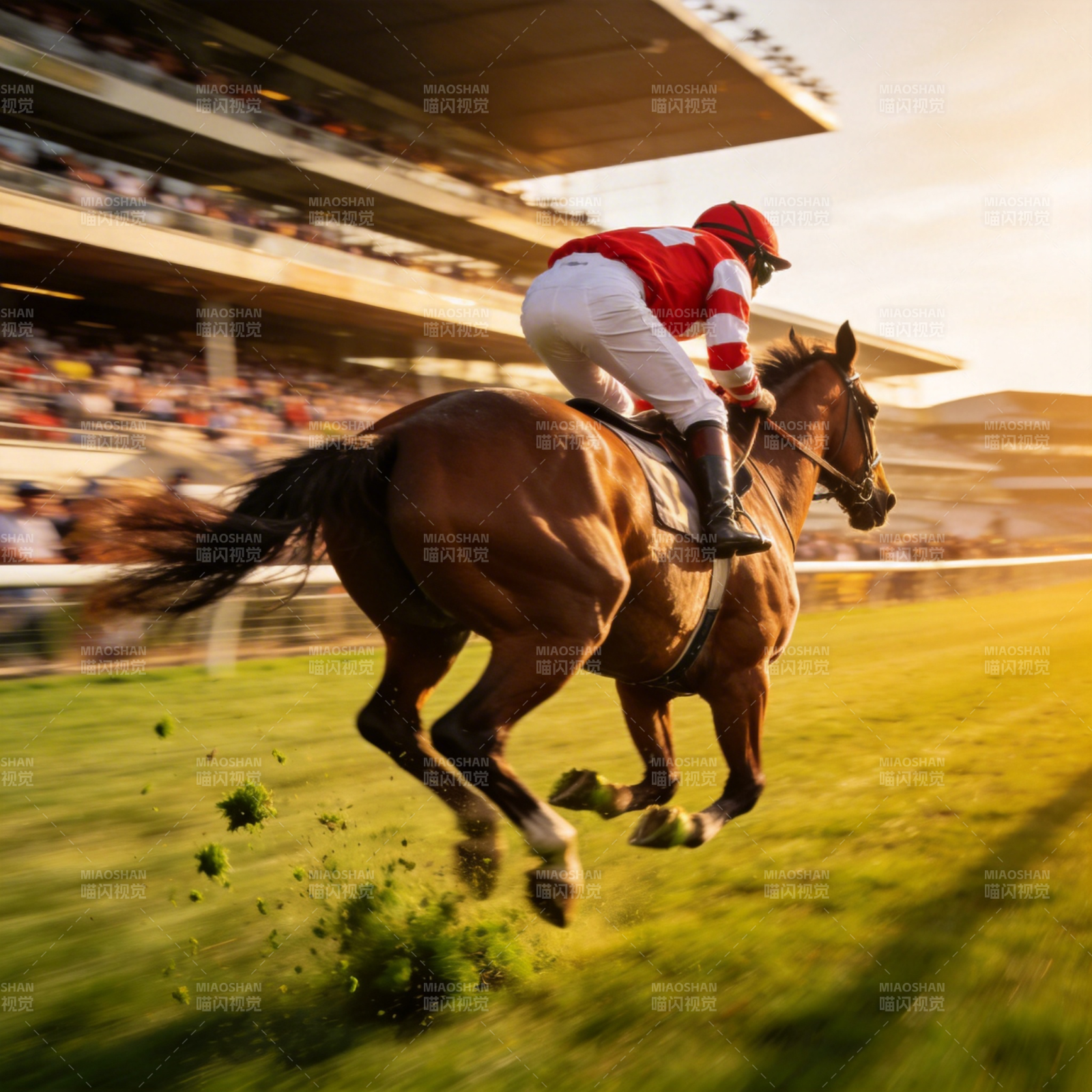 赛马飞驰瞬间图片