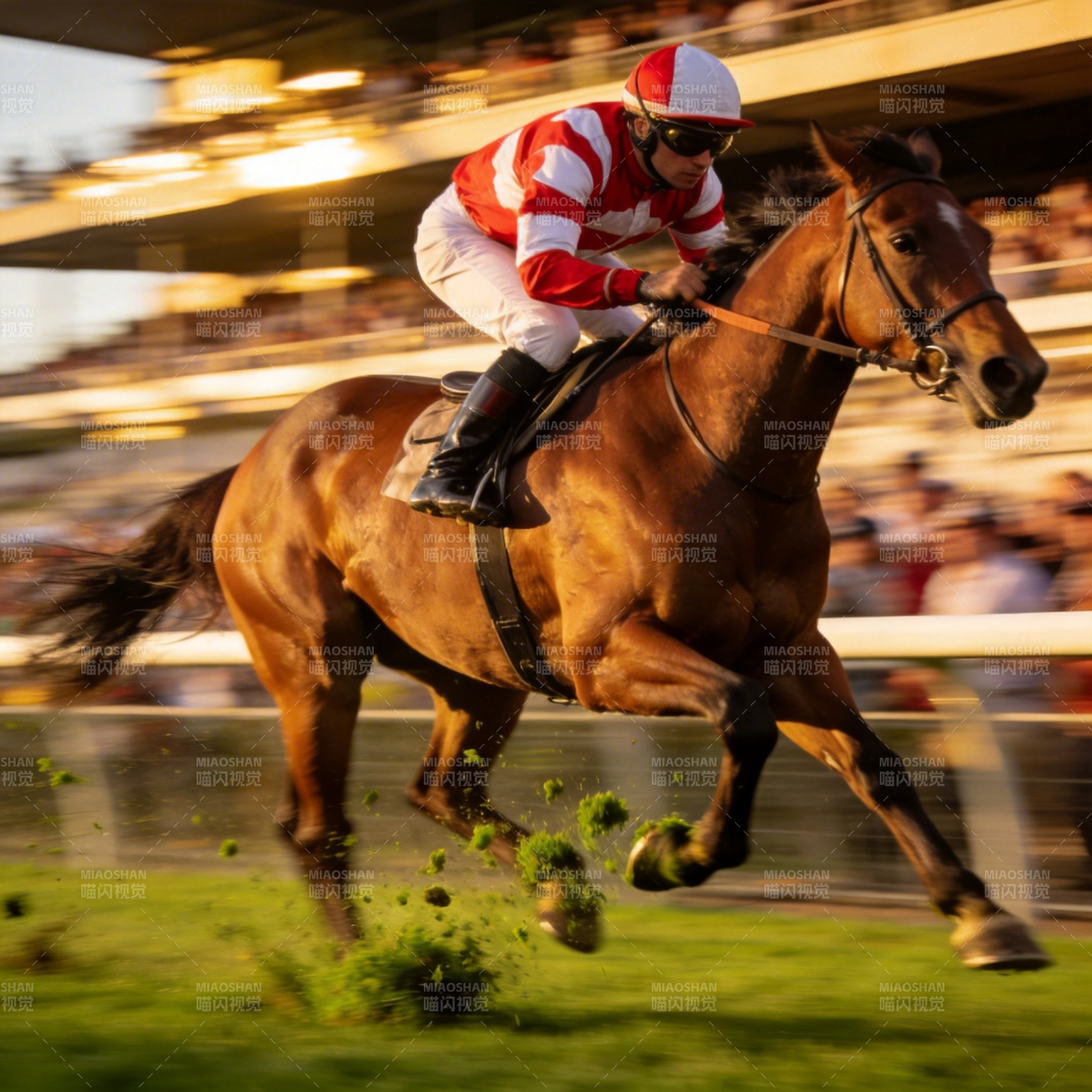 赛马飞驰瞬间图片