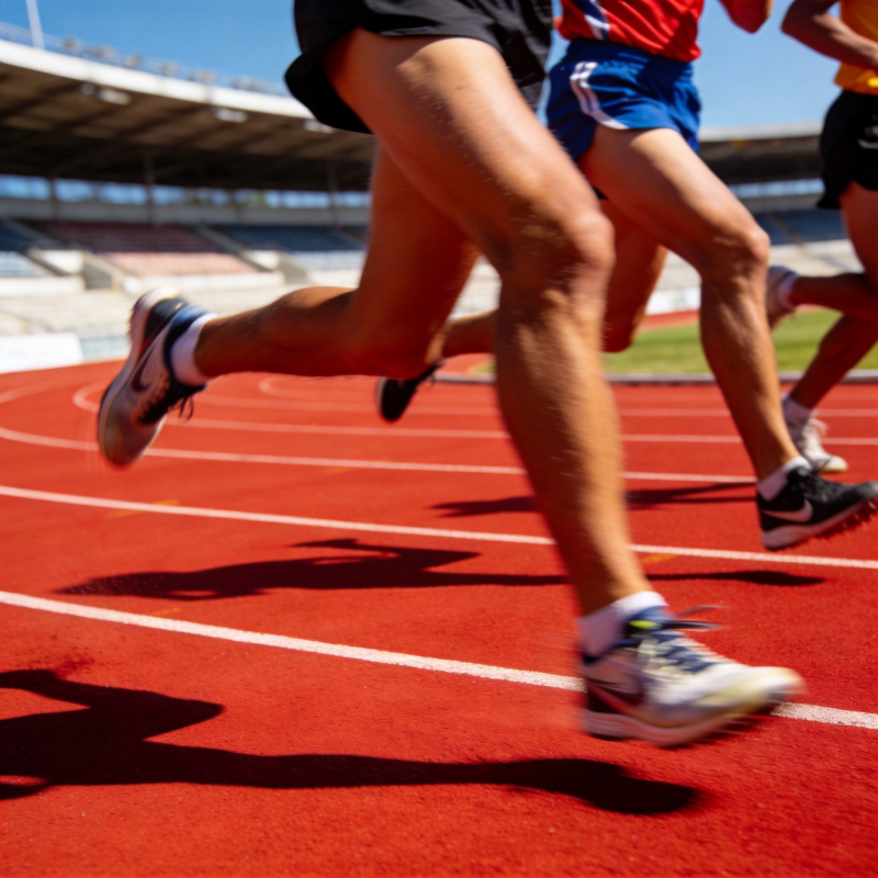 赛道上的奔跑瞬间图片