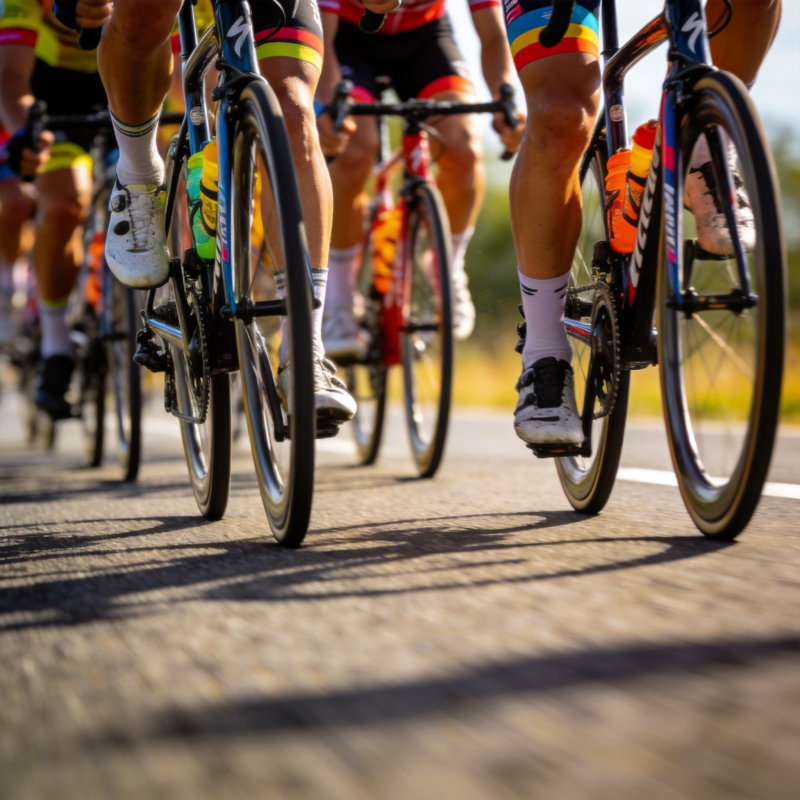 骑行竞速瞬间图片