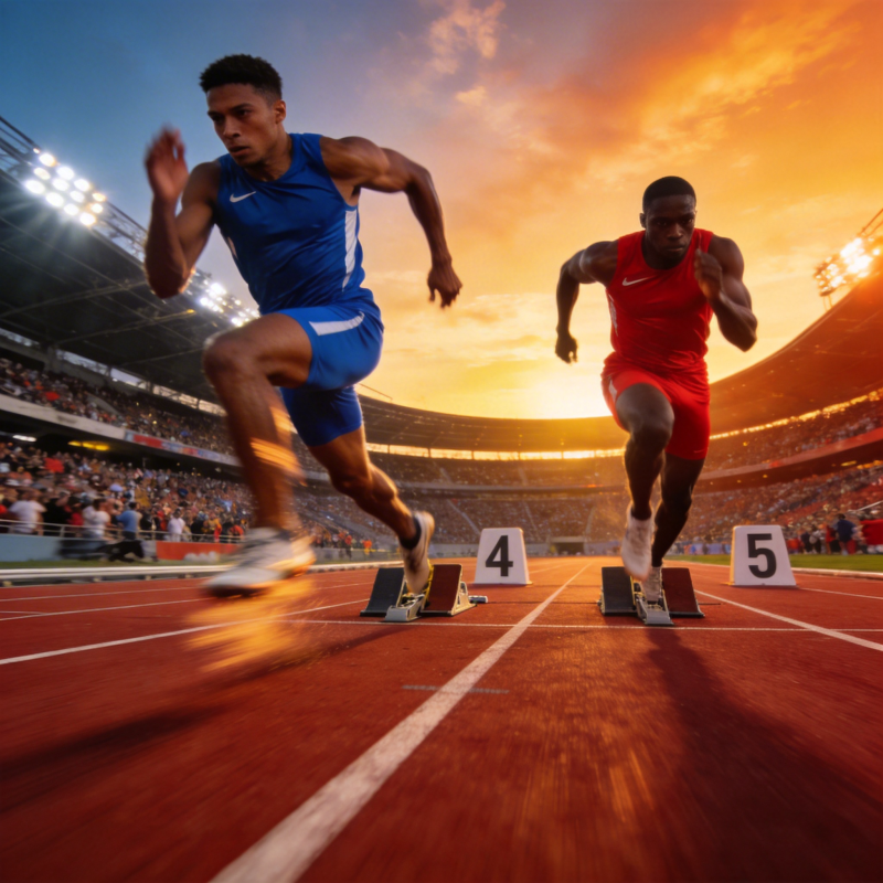 赛道上的速度对决图片