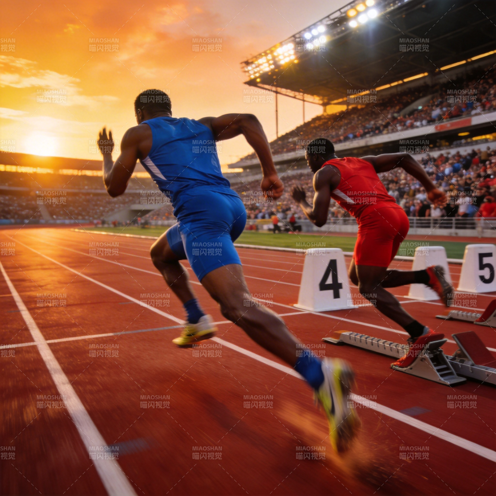 赛道冲刺瞬间图片