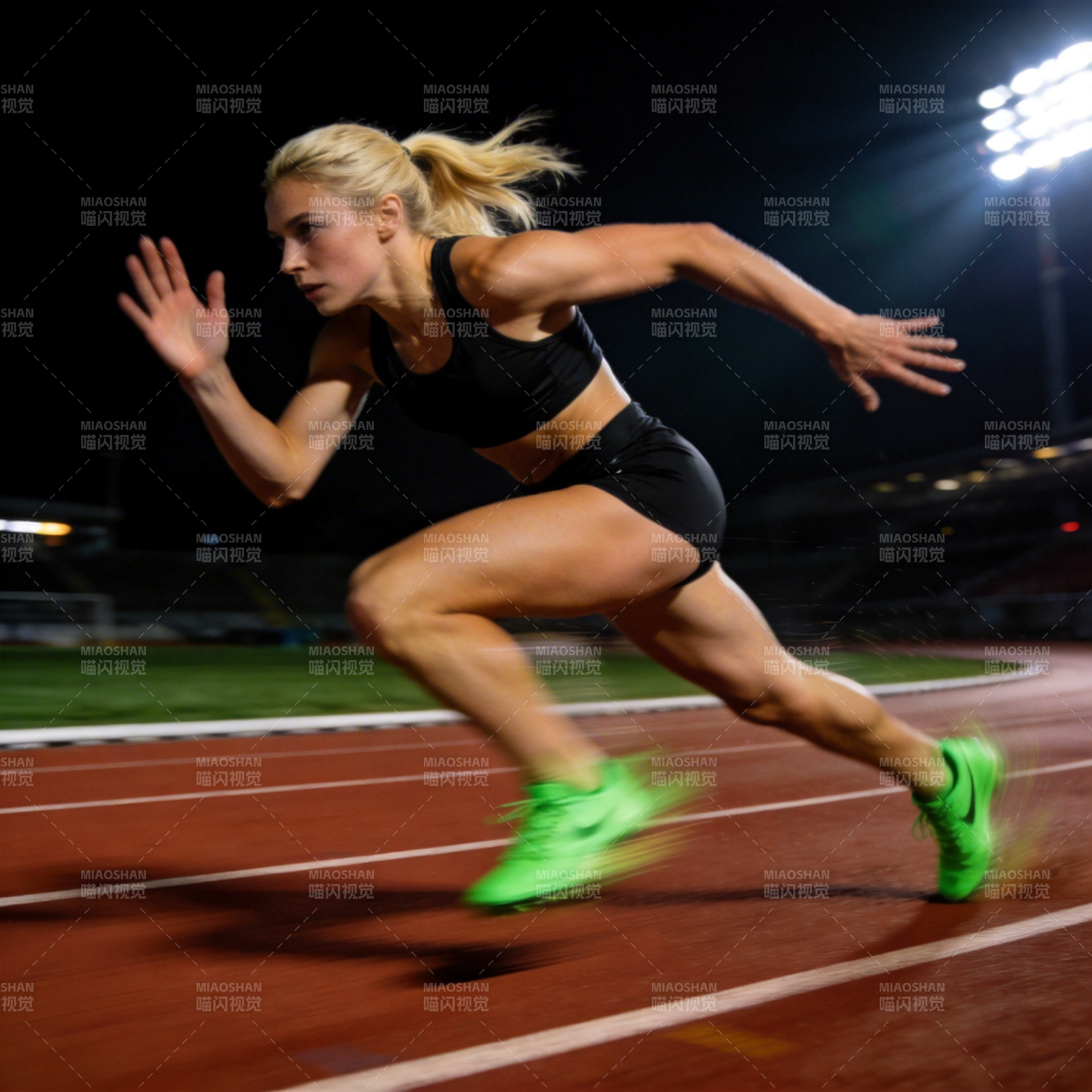 田径女将冲刺瞬间图片