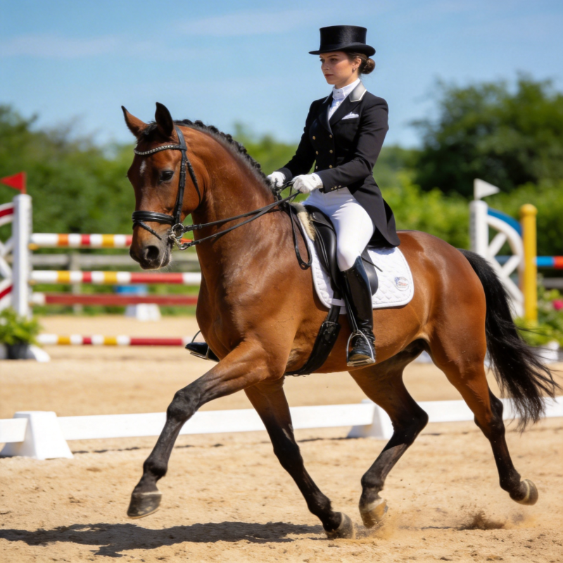 优雅骑术表演图片