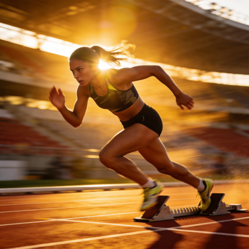 赛道上的冲刺瞬间图片