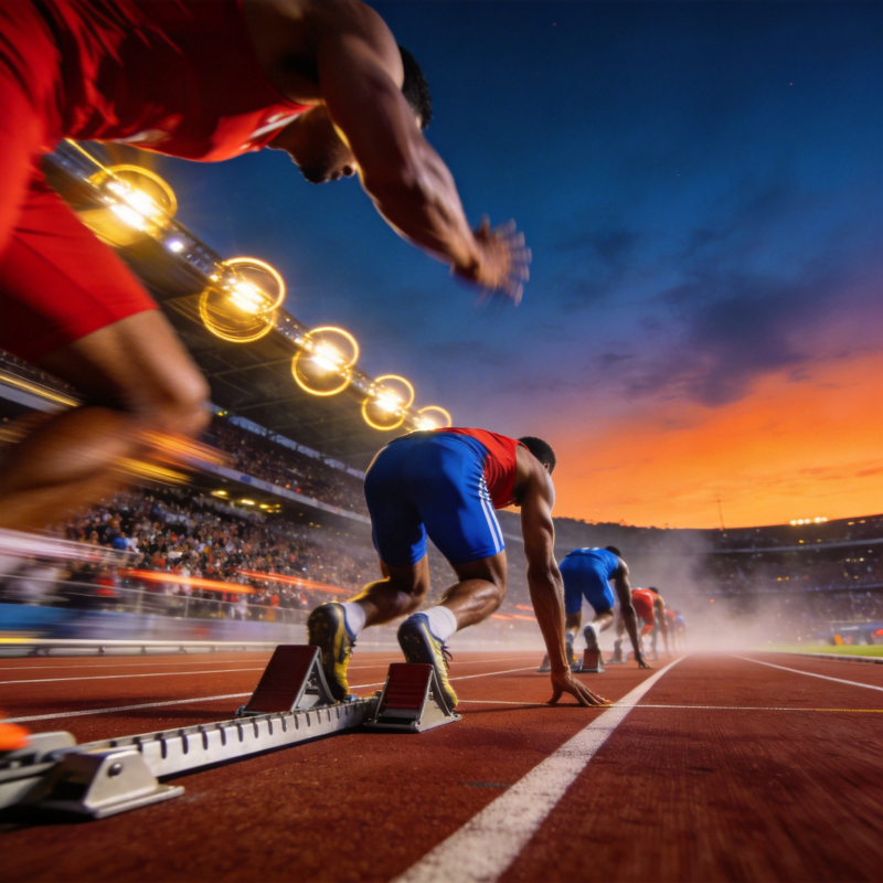 赛道冲刺瞬间图片