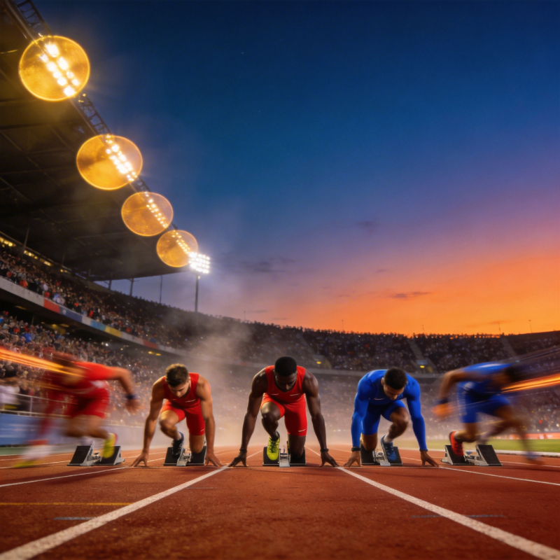 赛道起跑瞬间图片