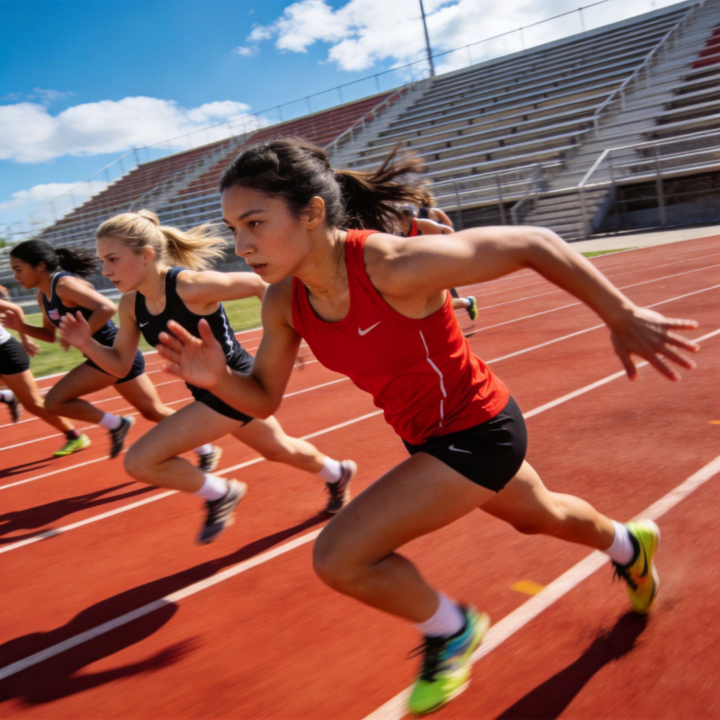 田径赛场上的速度对决图片