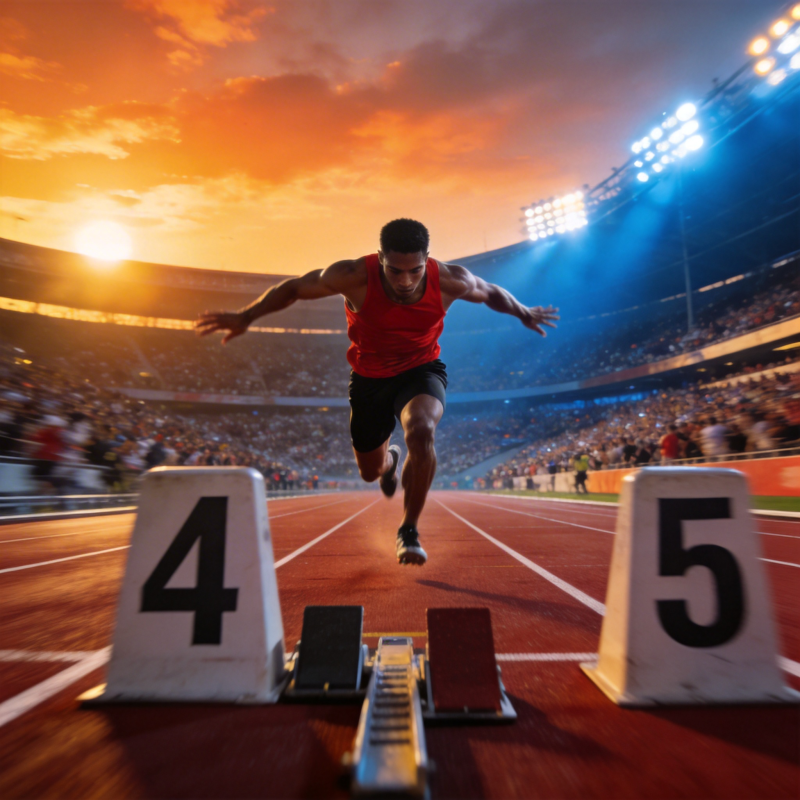 赛道上的冲刺瞬间图片