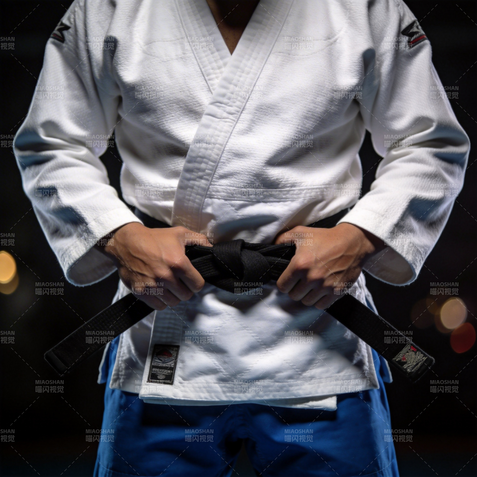 武术家系黑带图片