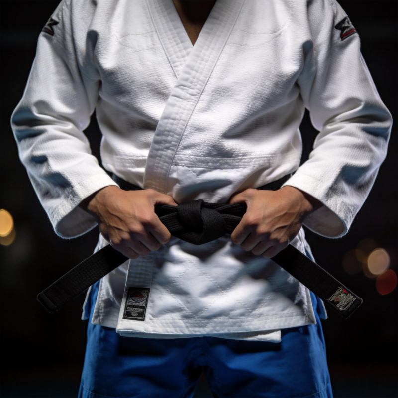 武术家系黑带图片