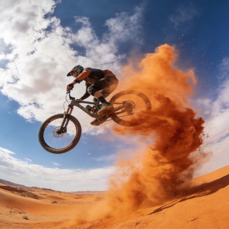 沙漠飞驰 尘土飞扬图片