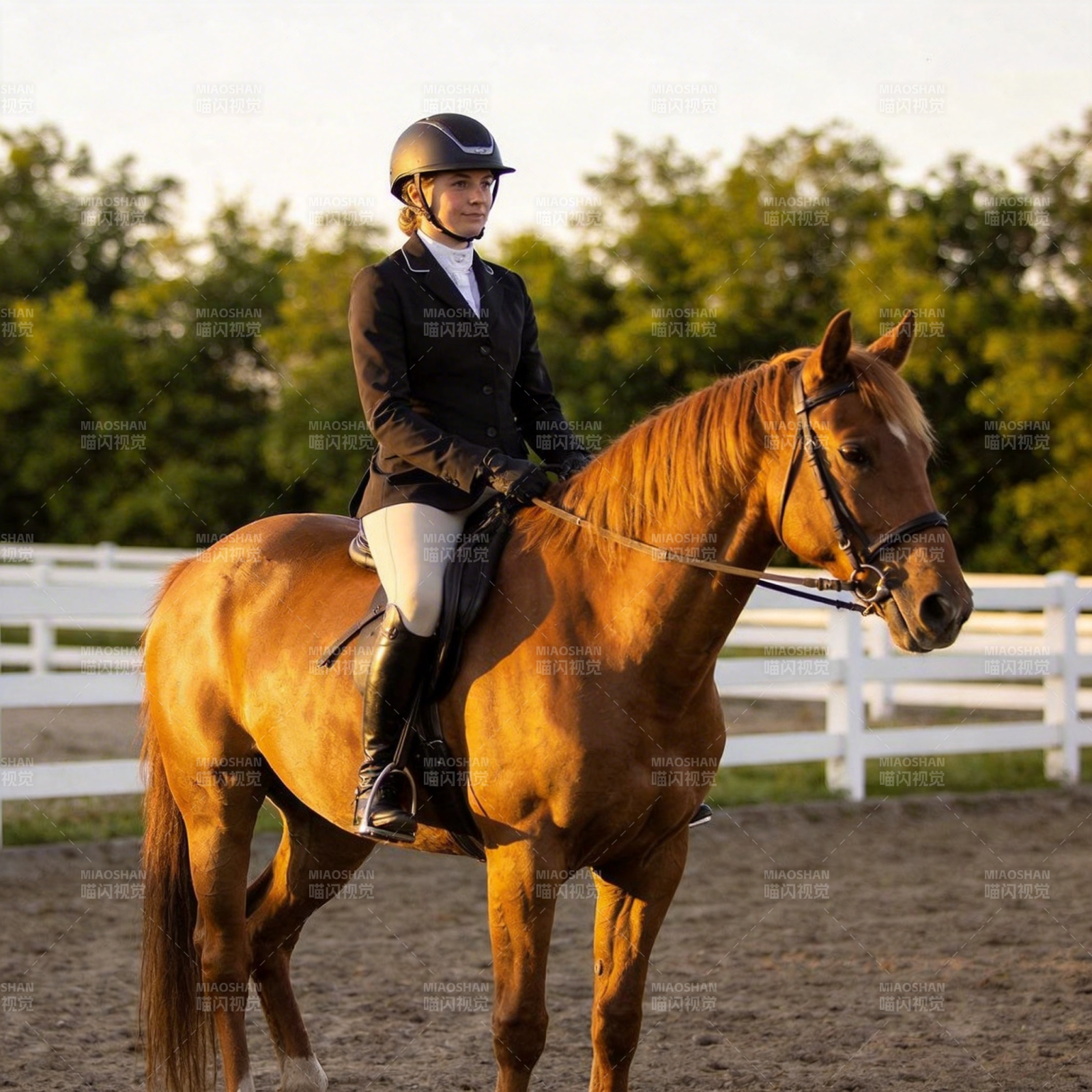 骑手与骏马共舞图片