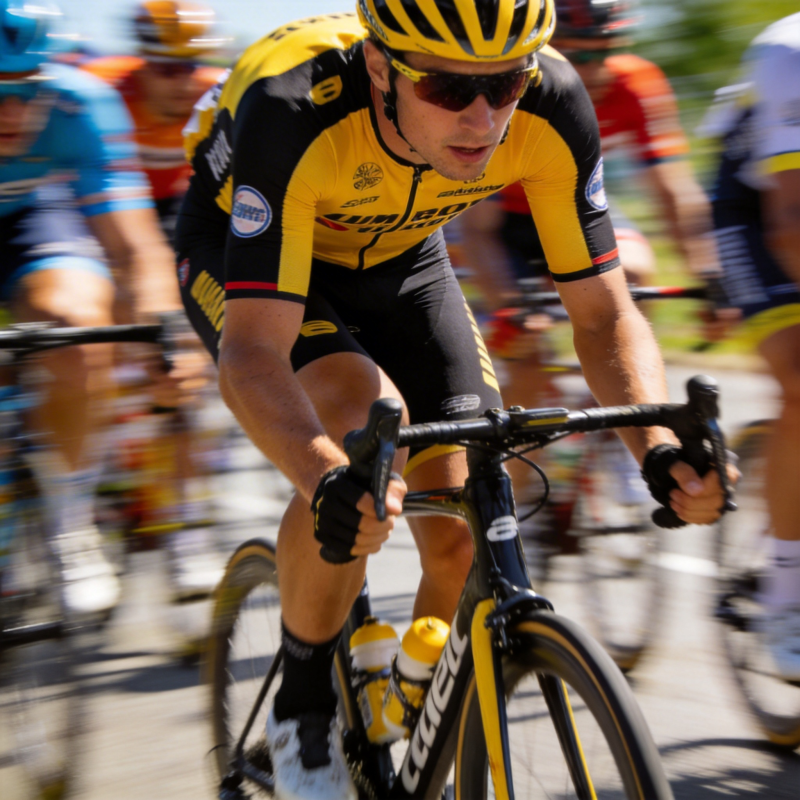 骑行竞速瞬间图片