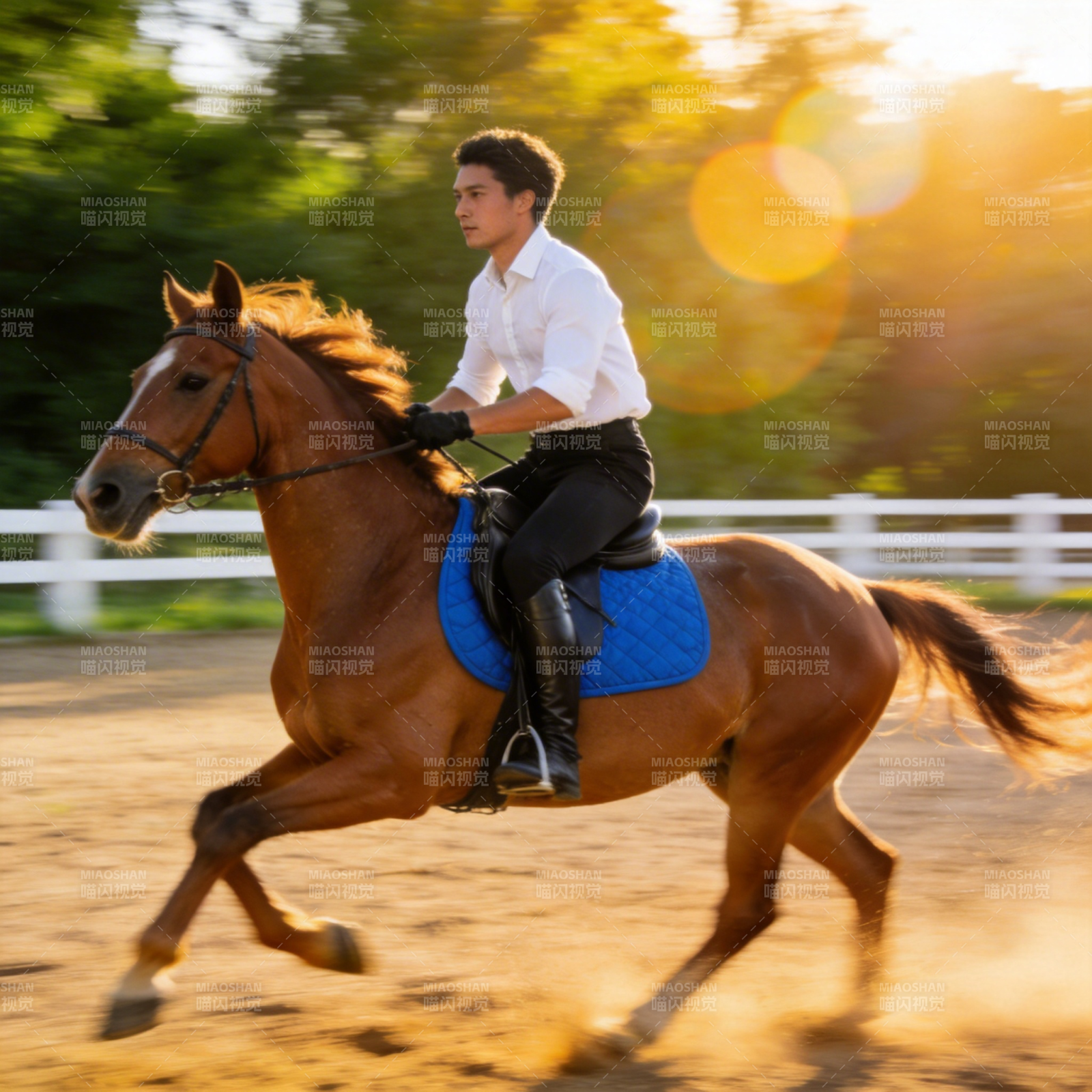 骏马疾驰 英姿飒爽图片