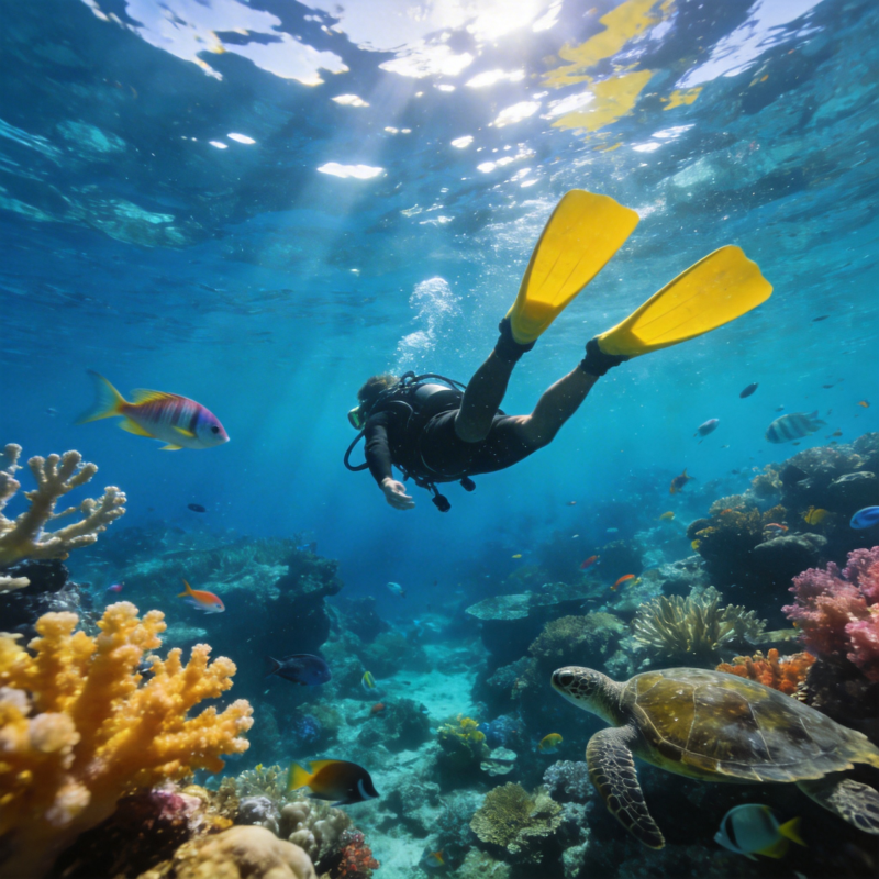 海底探秘 与鱼共舞图片