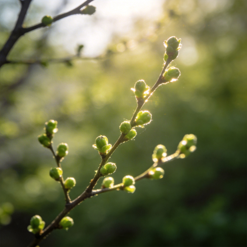 春芽初绽图片