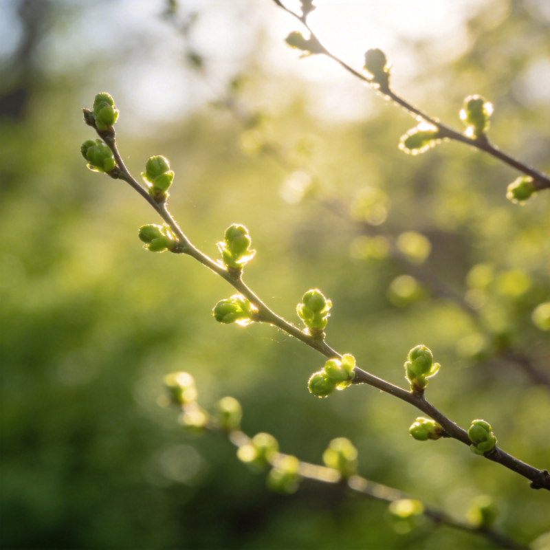 春芽初绽图片