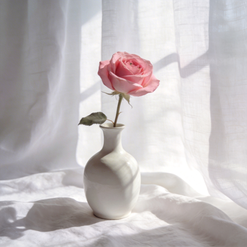 粉玫瑰静谧之美图片