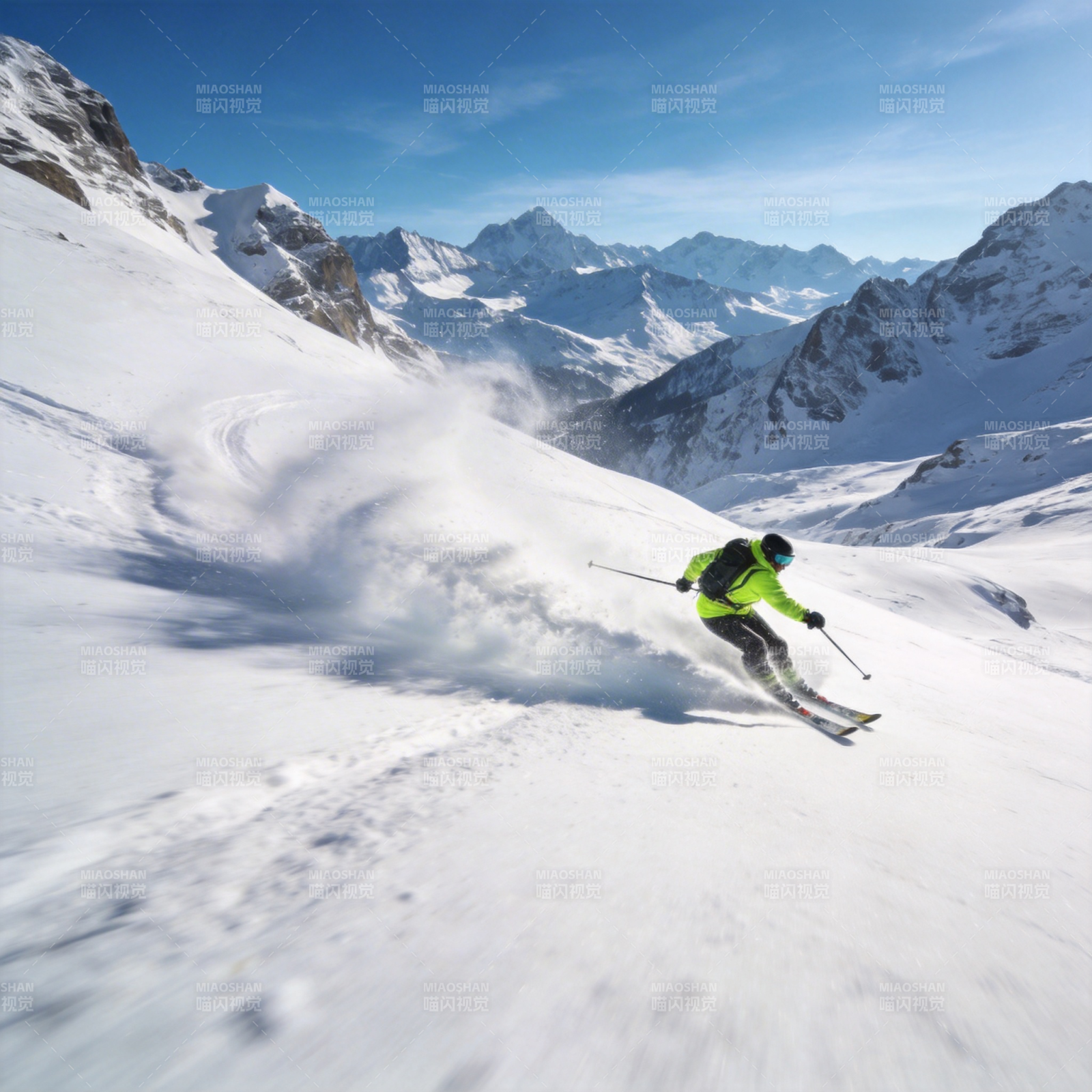 雪山疾驰 尽享滑雪快感图片