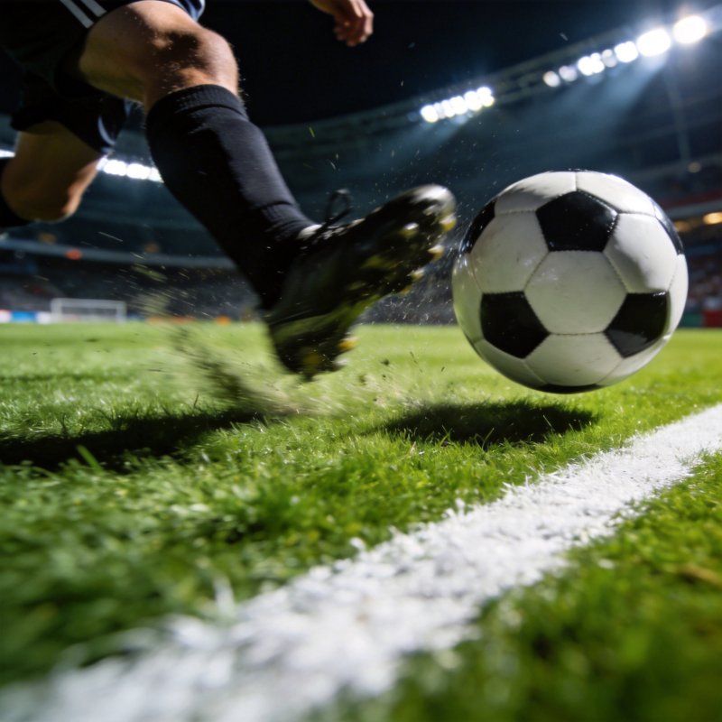 足球飞驰瞬间图片
