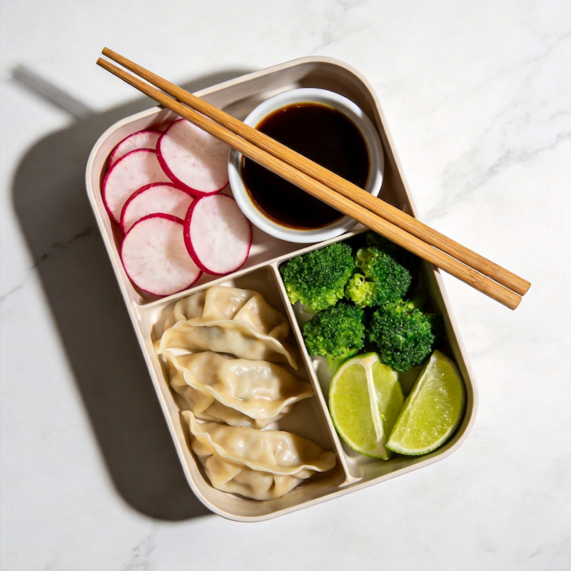 美味便当配筷子图片