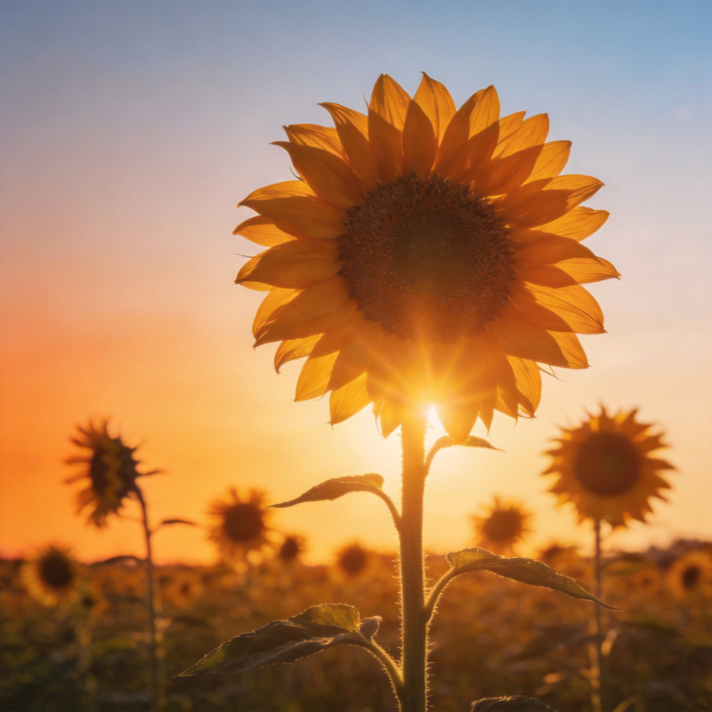 向日葵迎朝阳图片