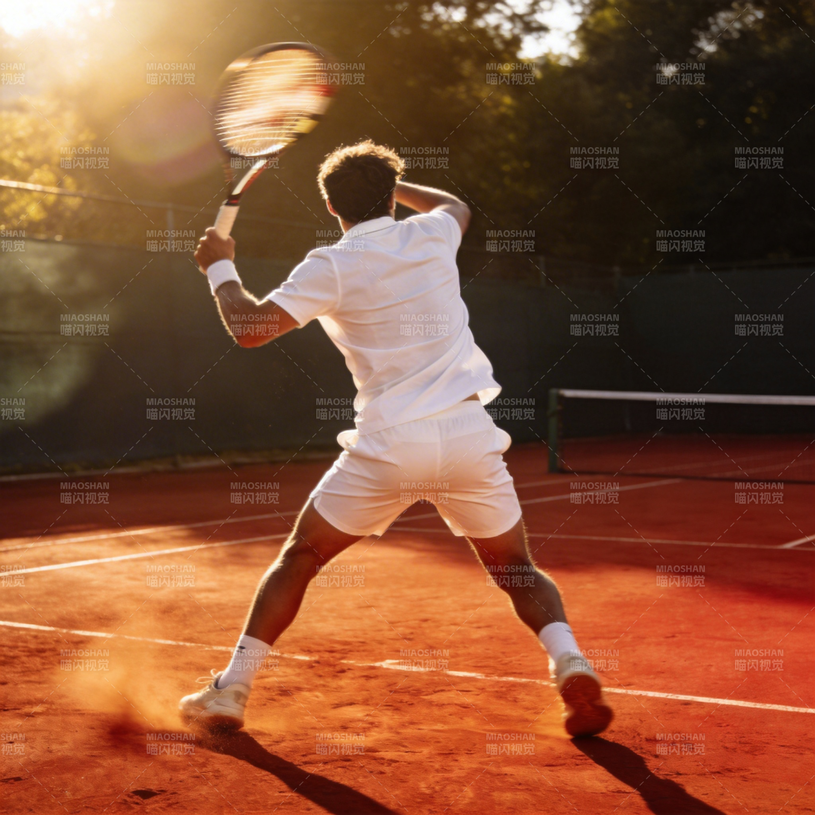 网球挥拍瞬间图片