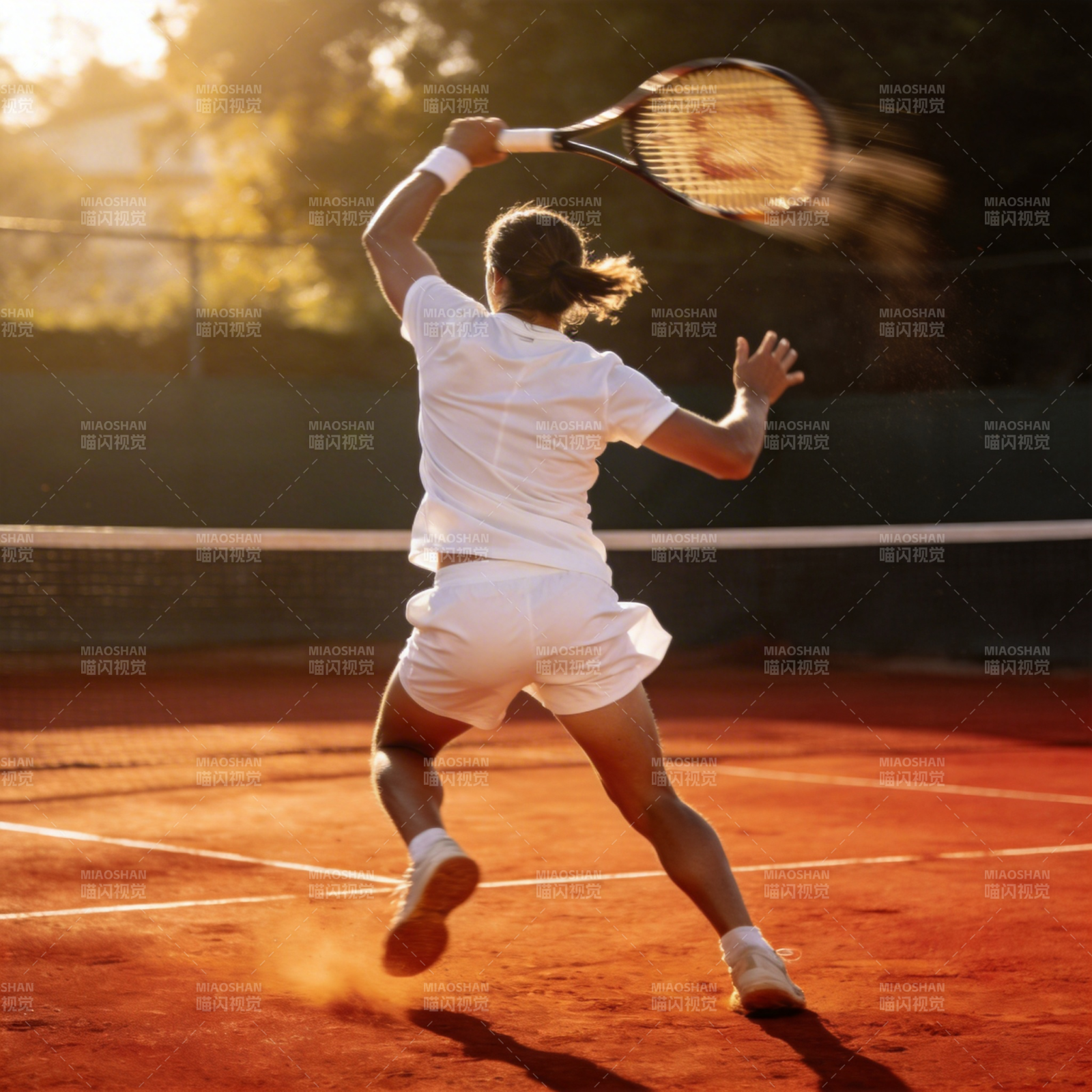 网球挥拍瞬间图片