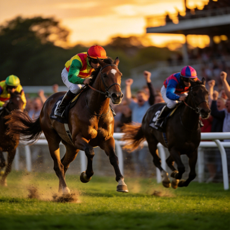 赛马冲刺瞬间图片